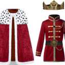 Spooktacular Creations Prince Costume for Boys, Regal Prince Outfit, King Costume for Kids Halloween Dress up Themed parties