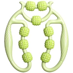 Relajador De Piernas Manual, Leg Massager Roller，9 Wheel Circular Leg Clamp, Leg Roller Massage Tool, Multipurpose Massage Tools 