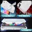 Honghao Switch 2 Case for Nintendo 2 2025, Hard Mecha Style Drop Resistant Nintendo 2 Protective Case, Cool Design Switch 2 Cover Accessories (White)