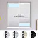 MYshade Top Down Bottom Up Cordless Cellular Shades - Blackout Blinds for Indoor Windows - Room Darkening - Easy to Install - 19" W x 36" H (White)