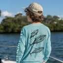 Palmyth Boys Fishing Shirts UPF 50+ Youth Sun Protection T-Shirt Long Sleeve Tee (L)