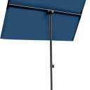 6x4 FT Balcony Umbrella, Rectangular Patio Umbrella for Apartments Balcony Shade, Porch Umbrella with 360° Rotating Knob（Royal Blue）