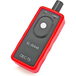 AICEL TPMS Relearn Tool for Car Tire Sensor, EL-50448 Tire Pressure Monitor Sensor Activation Reset Tool OEC-T5, System Programming Training for Most Series Vehicles (Red)