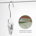 5Pcs Acrylic Hair Extension Hangers for Wig Holder Laundry Hanging Hook Clips for Hairpin Hairdressers Hangers for Wig Storage Weft Extension Storage Clips