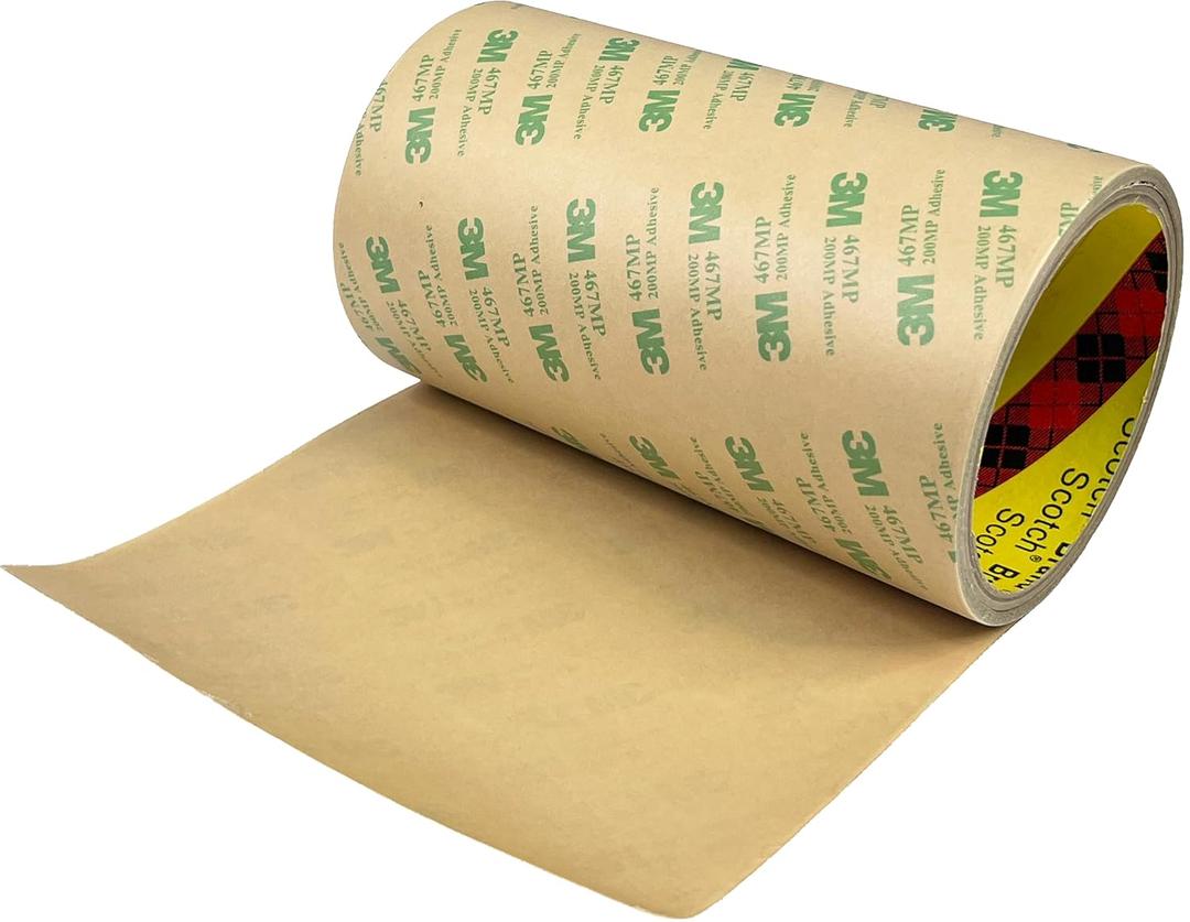 DBSTAR 467MP Adhesive Transfer Tape, Bonding & Laminating, Clear, 6 in x 5 yd, 1 Roll, HighStrength Bonding for Metals & Plastics, Heat & Chemical Resistant