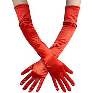 Womens Long Opera Party Gloves 1920s Satin Gloves Costumes Elbow Costumes Bridal