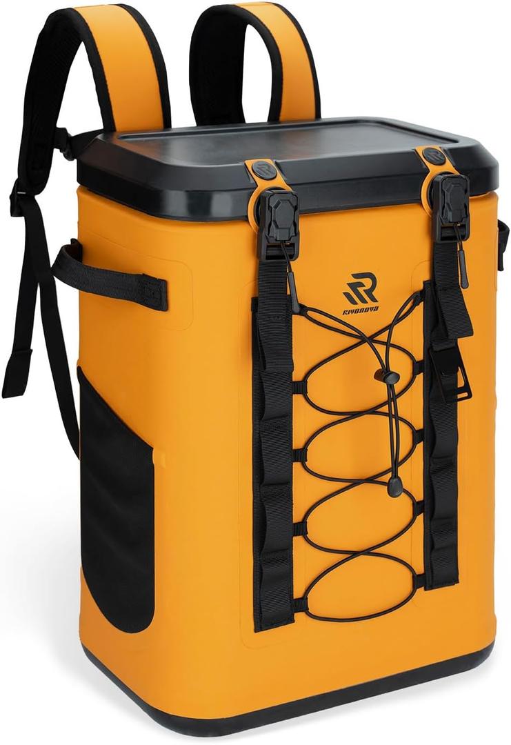 Premium Zipperless Magnetic Kayak Cooler Backpack, 9 x 14.17 x 18.5"
