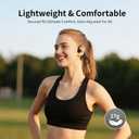 Bone Conduction Sports Headphones 27g Ultra-Light Frame for All-Day Comfort, Bluetooth 6.0, Immersive Sound, Crisp Calls & Video, Trendy Black-Gray, Perfect for Cycling, Gym, Outdoor Sports