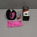 Safety Glasses  ANSI Z87 Certified, 5X Anti-Fog ClearShield Lenses with Premium Hard Case & Accessory Bundle (Pink & White / Clear)