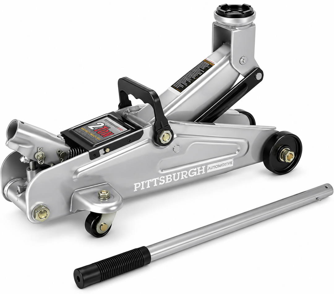 Pittsburgh Automotive 2-Ton Compact Trolley Jack silver #64874