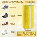 2-Pack Reusable Shoe Washing Machine Bags with Self-Locking Zipper  XXL Cleaning Laundry Mesh Bag for Sneakers, Tennis Shoes, Slippers & All Footwear Types