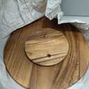 Lipper International Acacia Wood 16" Lazy Susan Kitchen Turntable