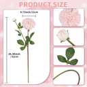 IPOPU 4pcs Artificial Dahlia Flowers Realistic Dahlia Silk Flowers 29" Long Stem Faux Flowers with Buds for Tall Vase DIY Bouquet Home Wedding Decor (Blush Pink)