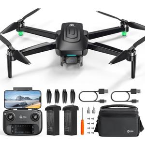 Holy Stone HS175G GPS Drone With 4K EIS Camera For Adults, 249g Foldable RC Quadcopter With Auto Return, Follow Me, 60 Mins Flight Time, Battery Fast Charge, Headless Mode, Upgraded HS175D