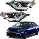 labwork Headlight Assembly Replacement for Toyota Corolla 2014 2015 2016 Headlamps Front light Pair Driver and Passenger Side