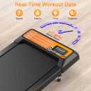 HOELLL Treadmills for Home Small with 0%-8% Incline and APP Sync, Compact Under Desk Walking Treadmill Pad with Handle Bar Removable, Remote Control and LED Display, 2.5HP