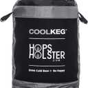 HopsHolster Cool Keg Sleeve Insulator Keg Insulation Plus Inside Pockets Hold Freeze and Ice Packs to Keeps Kegs Colder, Easy Transport Dual Reinforced Handles Provides Easy Transport and Cup Holder
