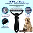 Pat Your Pet Deshedding Dog Brush For Shedding Cat Brushes For Indoor Cats, Double-Sided Cat Brush Deshedding & Grooming Tool For Long Haired And Short Haired Dogs, Skin-Friendly