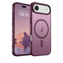 SUPFINE Magnetic for iPhone Air Case (Compatible with MagSafe)(Military Grade Drop Protection) Slim Translucent Matte Shockproof with Anti-Fingerprint Phone Cover for 17 Air,Wine Red