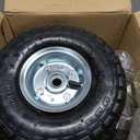 AR-PRO (4 Pack) 10" Pneumatic Tire and Wheel, 4.10/3.50-4, 5/8" Bore, Set of 4