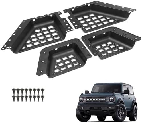 YHTAUTO Door Storage Pockets Fit for Ford Bronco 2021-2024 4-Door, ABS Side Door Storage Organizer Insert Box Expansion Interior Accessories 2 Pcs