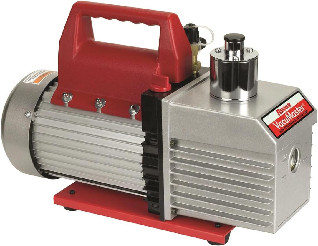 Robinair 15800 VacuMaster Economy Vacuum Pump - 2-Stage, 8 CFM, CHROME,Red/Silver