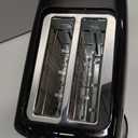 Elite Gourmet 2-Slice Cool Touch Toaster  6 Browning Levels, Extra Wide 1.25 Slots for Bagels & Thick Bread, Cancel Function, Compact, ETL Certified, Black