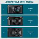 Camera Case for Canon PowerShot SX740/ SX730/ SX720/ SX620/ G7 X Mark II III Digital Camera, Camera Protective Box Hard Travel Storage Bag, Mesh Pocket fits Cable, Batteries, SD Card, Black