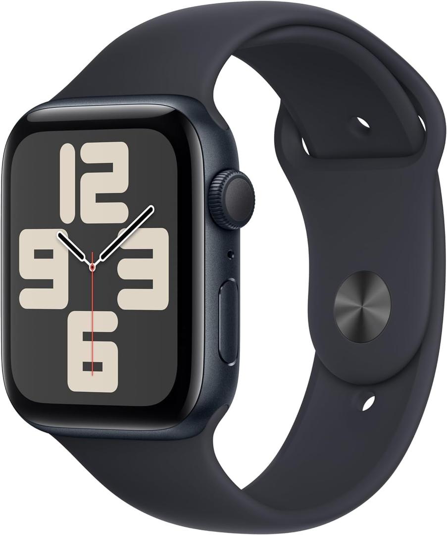 Apple Watch SE (2nd Gen) (GPS, 44mm) - Midnight Aluminum Case with Midnight Sport Band, M/L