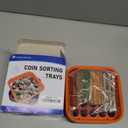 ESSENTIAL Coin Sorters Tray, 4 Color-Coded Coin Sorting Tray with 160 Assorted Coin Roll Wrappers