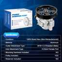 Power Steering Pump with Pulley Fits for Toyota Tundra 2000-2006, Sequoia 2001-2007 4.7L V8 Automotive Replacement Power Steering Pumps replaces 443100C030, 443200C020, 443200C030,21-5264