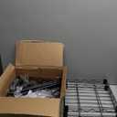 HOMEFORT Storage Shelves, 5-Wire Shelving, Metal Shelving Unit Adjustable Storage Shelves Rack for Kitchen, Pantry, Bathroom, Black, 11.4" W x 11.4" D x 46" H