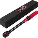 1/2 Inch Drive Click Torque Wrench, Dual-direction Torque Wrench 10-170.0ft.lb/13.60-230.5Nm, 72-tooth Torque Wrenches with Dual Range Scales, 3% High Precision For Bike