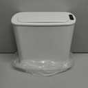 Cesun Automatic Motion Sensor Bathroom Trash Can with Lid, 2.6 Gallon Touchless Trash Bin, Smart Plastic Slim Garbage Can Small White Wastebasket for Toilet, Office, rv, Bedroom, Living Room