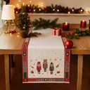 Folkulture Christmas Table Runner 108 Inches Long |100% Cotton Boho Plaid Runner for Xmas Dining &Coffee Tables | Nutcracker Table Runner for Holiday Decor | Festive Christmas Table Decor & Xmas Gift