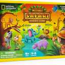 NATIONAL GEOGRAPHIC My First Safari Board Game for Kids 4-6 Animal Game for Adults, Cooperative Fun Perfect for Family Game Night, Board Games for Family Night