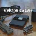 YÖTE Slim Modern Minimalist Wallet RFID Blocking Metal Credit Card Case Wallet for Men, Pop Up Safecard Mens Wallet (Army Green)