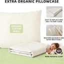 USlixury Organic Buckwheat Pillow for Sleeping with Extra Organic Pillowcase and Hulls, 20"X26" Buckwheat Hull Pillow, Adjustable Height and Firmness, Firm Neck Support for Side Sleepers, Cool, White