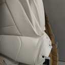 AOMSAZTO Car Seat Cover for Tesla Model Y 2020 2021 2022 2023 2024 2025 2026 5 Seats (Not for Performance) - Full Set Customized White Seat Covers (with Armrest Cover)