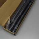 Closet Rods for Hanging Clothes, 17 to 99 Inches Stepless Adjustable Metal Closet Rod, 1.3 Inches Heavy Duty Clothes Hanging Rod for Closet Wardrobes Laundry RV, Black