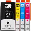 KMHGD 910XL Toner Replacement for HP Printers 910XL Toner, Compatible with hp OfficeJet 8010 8020 Series, HP OfficeJet Pro 8015 8025 8028 8030 Series Printer (Cyan Magenta Yellow Black)