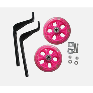 Pink Scooter Training Wheels with Brackets & Hardware