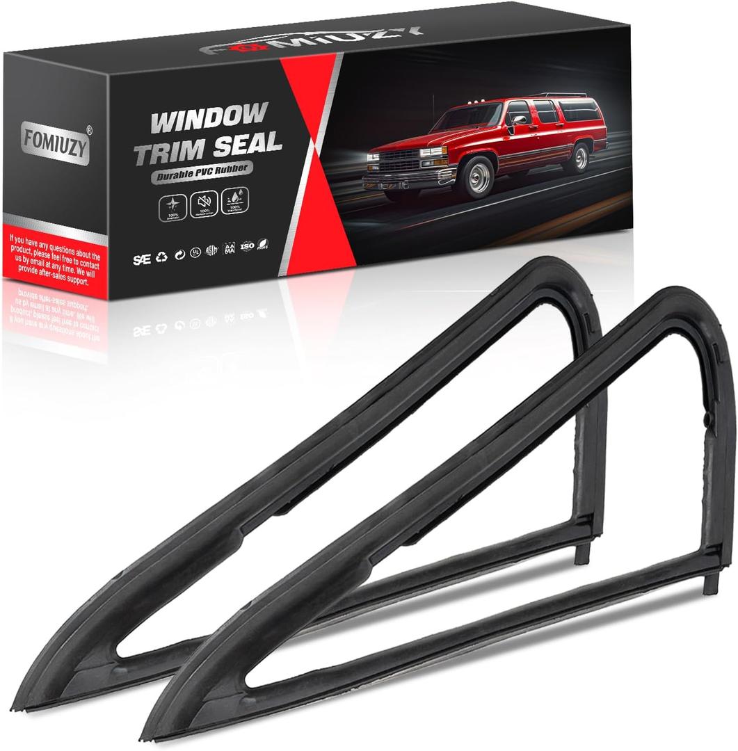 Front Door Window Vent Molding Rubber Felt Trim Seal Weather Strip Kit Fit Chevy C10 C20 C30 K10 K20 K30 K5 Blazer Suburban V1500 R1500 GMC C1500 C2500 C3500 K1500 K2500 K3500 Jimmy Truck