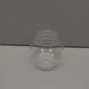 27 oz Mini Plastic Fish Bowl, Clear Round Small Fishbowl Aquarium, Unbreakable Shatterproof Plastic Betta Fish Tank, Desktop Goldfish Bowl for Home Decor & Party Centerpieces