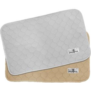 Pet Parents Pawtect Pads Washable Dog Pee Pads (2pack) of 18x24 Premium Pee Pads for Dogs, Waterproof Training Pads for Dogs & Reusable Dog Pee Pads! Whelping & Modern Puppy Pads! (Grey & Beige)