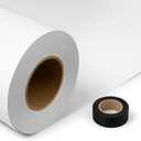 Denny Mfg - Seamless Paper Backdrop for Photoshoot with Free Gaffer Tape – True White Photography Paper Roll Background with Matte Finish for Studio, Video & Content Creation – (86 in x 36 ft)