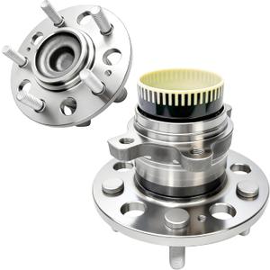 2Pcs 512437 Rear Wheel Bearing Hub Assembly Fit for Kia Optima 11-15, Cadenza 14-16, Sportage 11-16, Rondo 08-12, for Hyundai Azera 11-17, Sonata 10-14, Tucson 10-15, 5 Lugs w/ABS