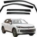 in-Channel Rain Guards for Volkswagen TIGUAN (MK3, 2024-present), Sleek Side Window Deflectors & Vent Visors, High Clarity Anti-Fog Wind Deflectors, Standard 4-Piece Set