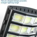 Solar Street Light with Motion Sensor, Solar Lights Outdoor Waterproof IP66, Dusk to Dawn Security Flood Light with Remote for Yard Garden Driveway Parking Lot, LED Solar Powered Outdoor Lighting