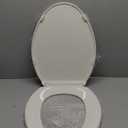 KOHLER 20110-96 Brevia, Slow Close Toilet Seat, Elongated Toilet Seat, Grip-Tight Bumpers Quick-Attach Hardware, Biscuit